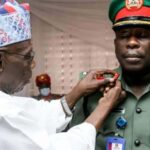 Fmr. Pres. Obasanjo decorates his son with the rank of Brigadier General of the Nigerian Army