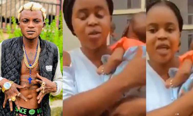 It is false and untrue- Lady who accused singer Portable of fathering her child makes u-turn