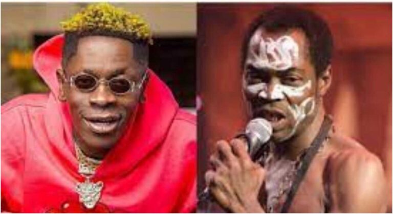 Shatta Wale blasted by Nigerians for declaring himself ‘Fela Kuti’