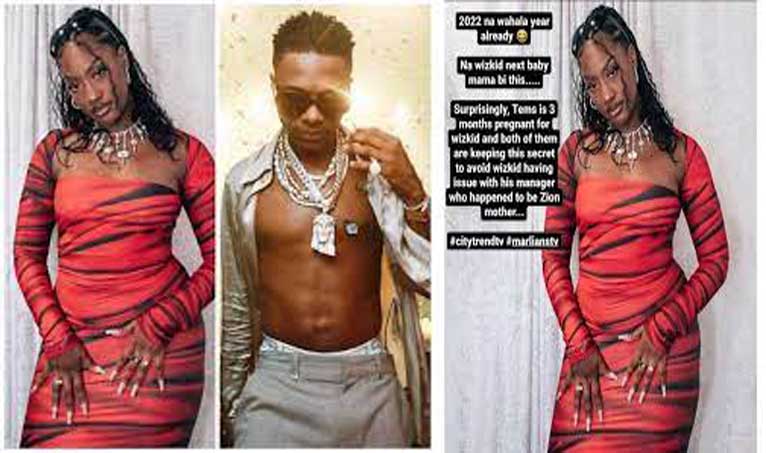 BREAKING: Fans Accuse Wizkid Over Tems's Three Months Pregnancy