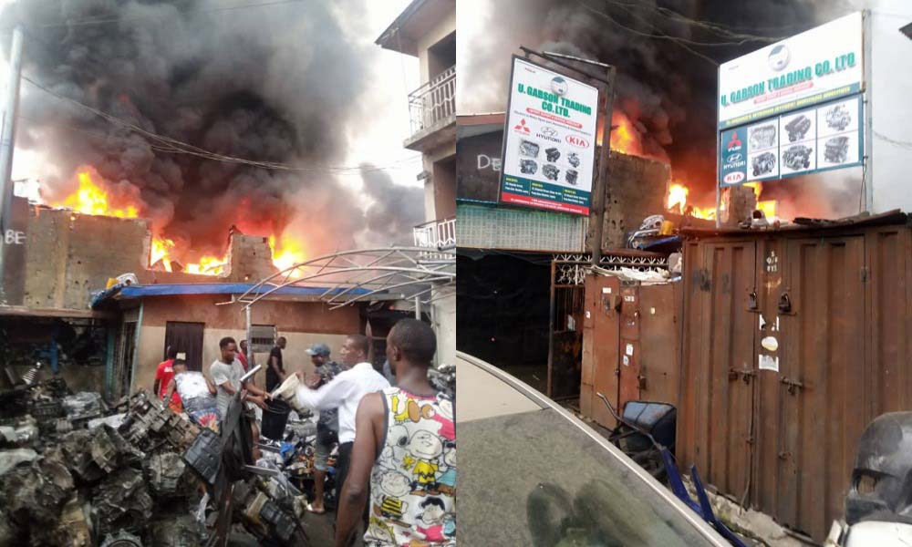 Ladipo market fire outbreak destroy over 200 shops and goods worth millions