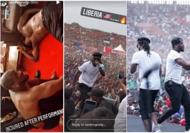 Paul ‘Rudeboy’ Okoye sustains injury after performance in Liberia