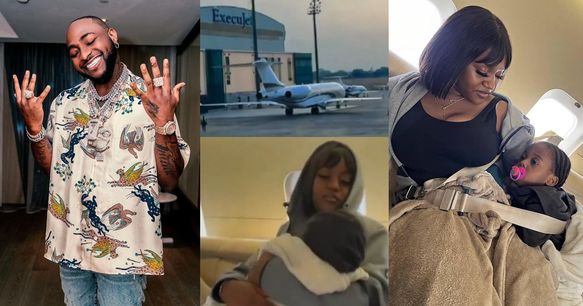 Davido sends private jet to fly Chioma to London