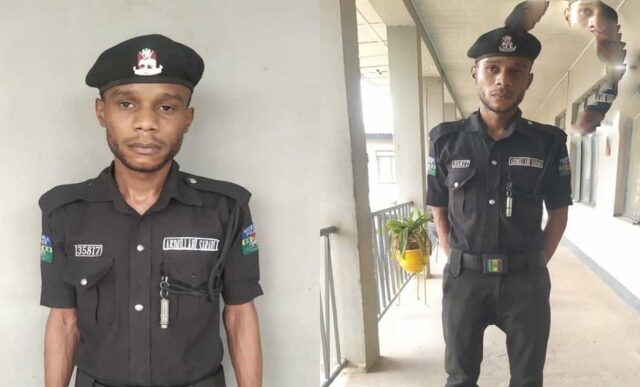 Fake police officer nabbed for allegedly defr#uding business owners in Kano