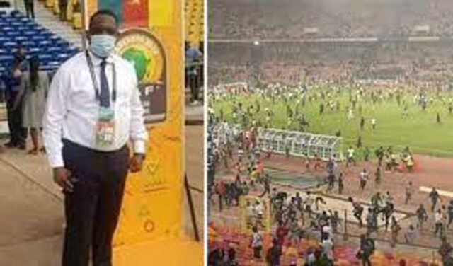 Nigeria Vs Ghana: CAF doctor slumps, d#es after fans invaded stadium in Abuja