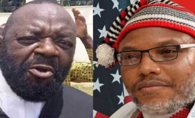 DSS blocks Nnamdi Kanu’s legal team from seeing him — Ejimakor