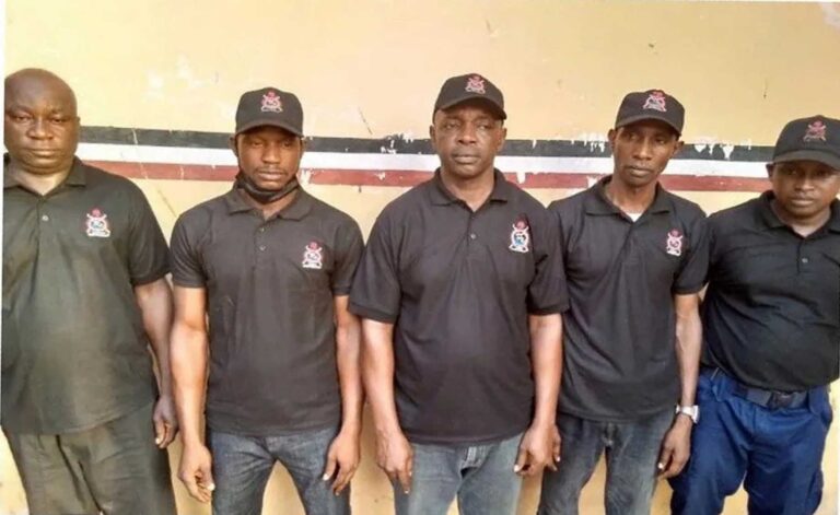 Fuel Scarcity: Five fake NSCDC officers nabbed for allegedly ext#rting petrol sellers in Kwara