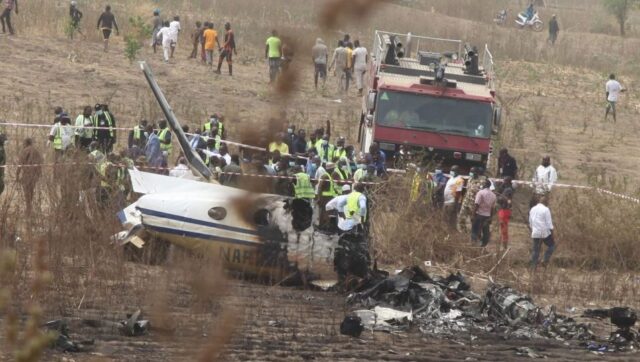 BREAKING: NAF aircraft crashes in Kaduna, many feared dead