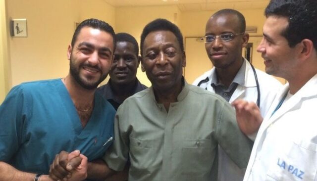 Pele has been discharged from the hospital and in a stable condition.