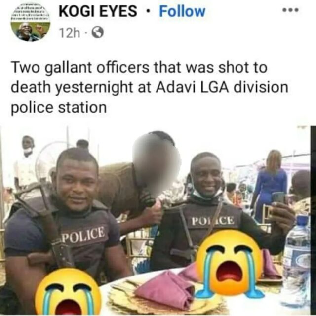 Gunmen attack police station in Kogi, k*ll three officers