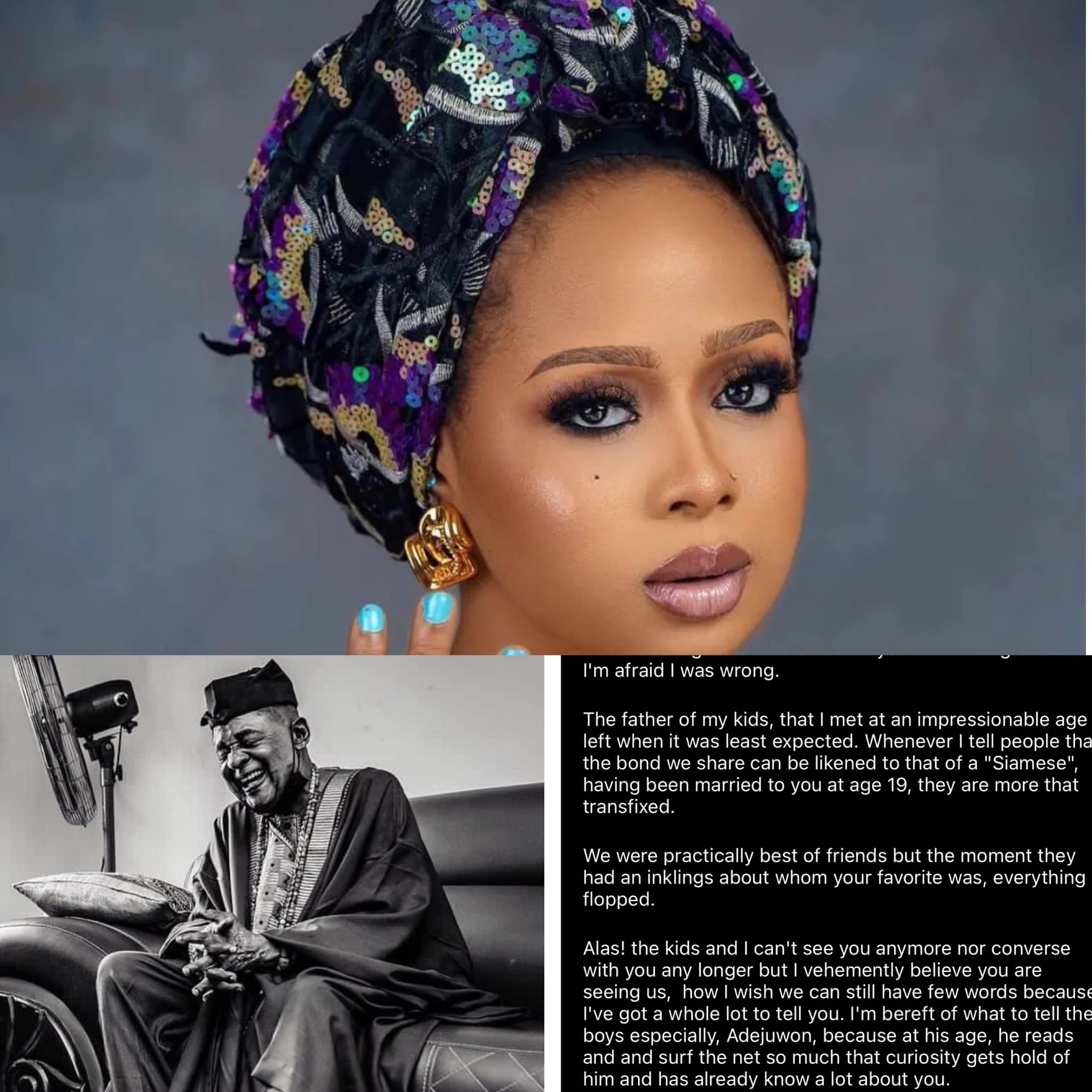 Estranged wife of late Alaafin of Oyo, Queen Ola, writes tribute