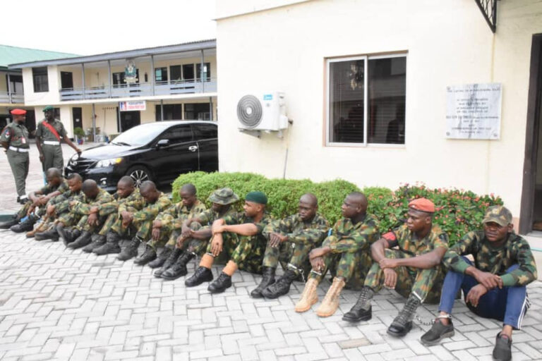 Nigerian Army Arrest over 12 fake Soldiers in Lagos and Ogun