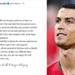 just in: Cristiano Ronaldo loses baby boy