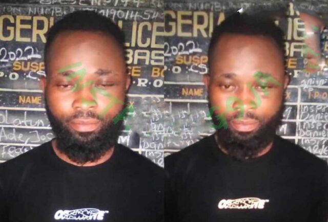 Man arrested for k#lling his girlfriend and sleeping with her corpse for six days in Lagos