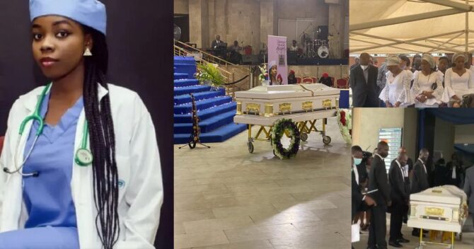 Photos from the funeral of Chinelo Megafu, medical doctor k*lled in Abuja-Kaduna train attack