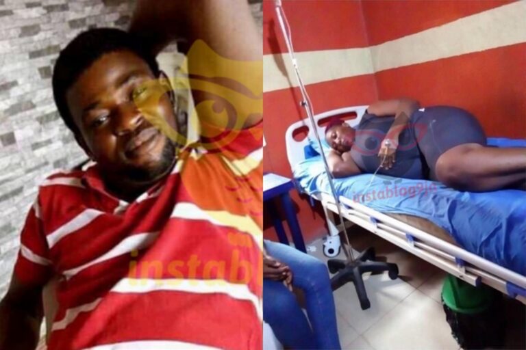 Lady hospitalized after her husband thr#w her down from a one-storey building in Lagos