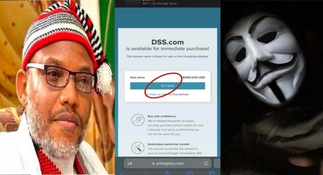 hacks Nigerian DSS Data base, threatens to shut down CBN