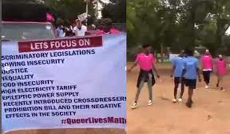 "Focus on Injustice and insecurity " - Transgender community in Abuja holds public protest against FG