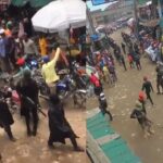 Unknown Gunmen hailed by residents of Ariaria Market, Aba (Video)