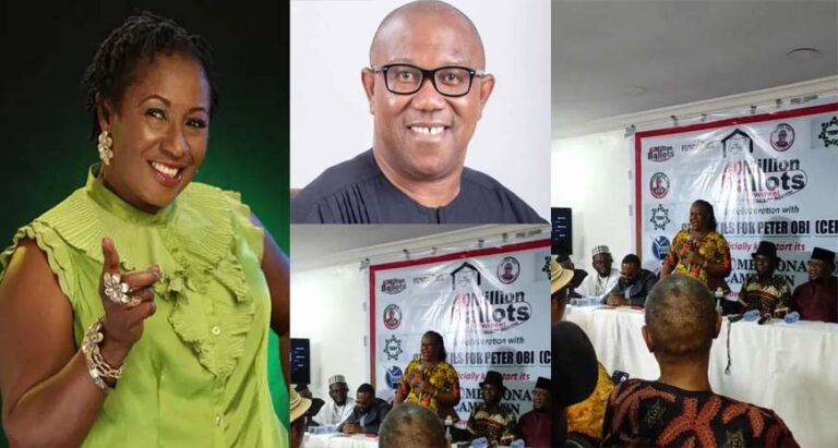 Actress, Patience Ozokwo, rallies support for Peter Obi