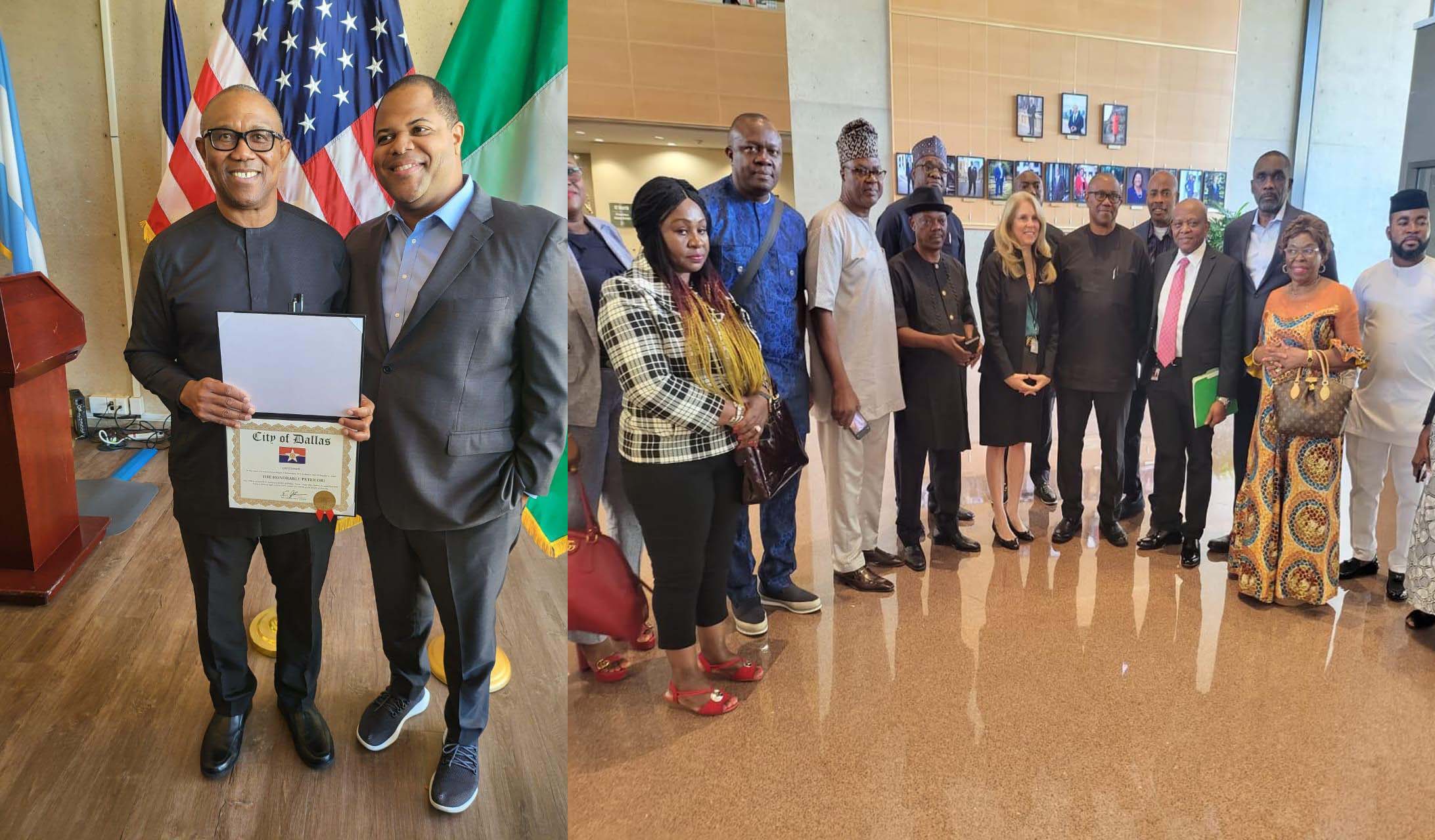 PHOTOS: Peter Obi conferred with honorary citizenship in Dallas, US