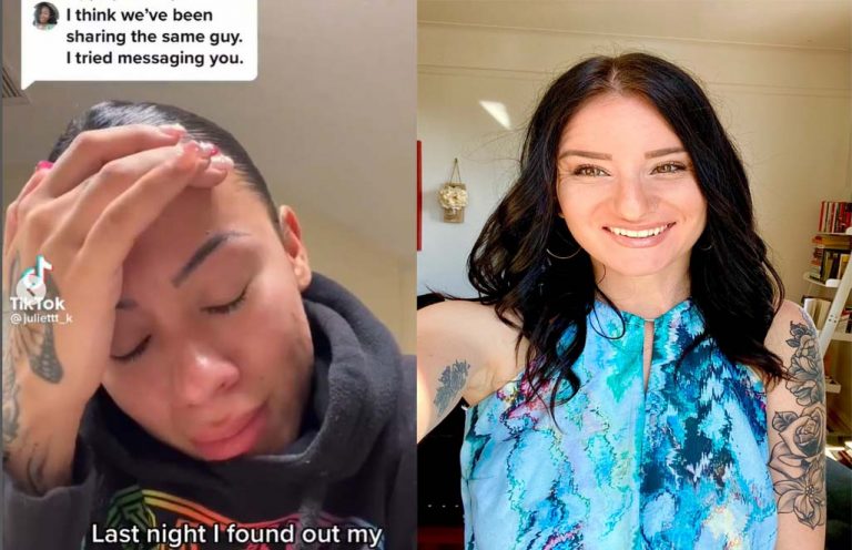 Lady discovers her man has been cheating on her for over a year after his side chick reached out to her via TikTok.