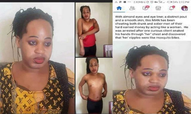 Man arrested for masquerading as a woman and stealing from unsuspecting men