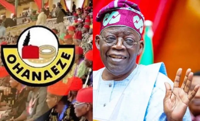 Ohanaeze Ndigbo Backs Tinubu’s Tax Reforms - Says North Is Jittery Of Losing Illicit Gains