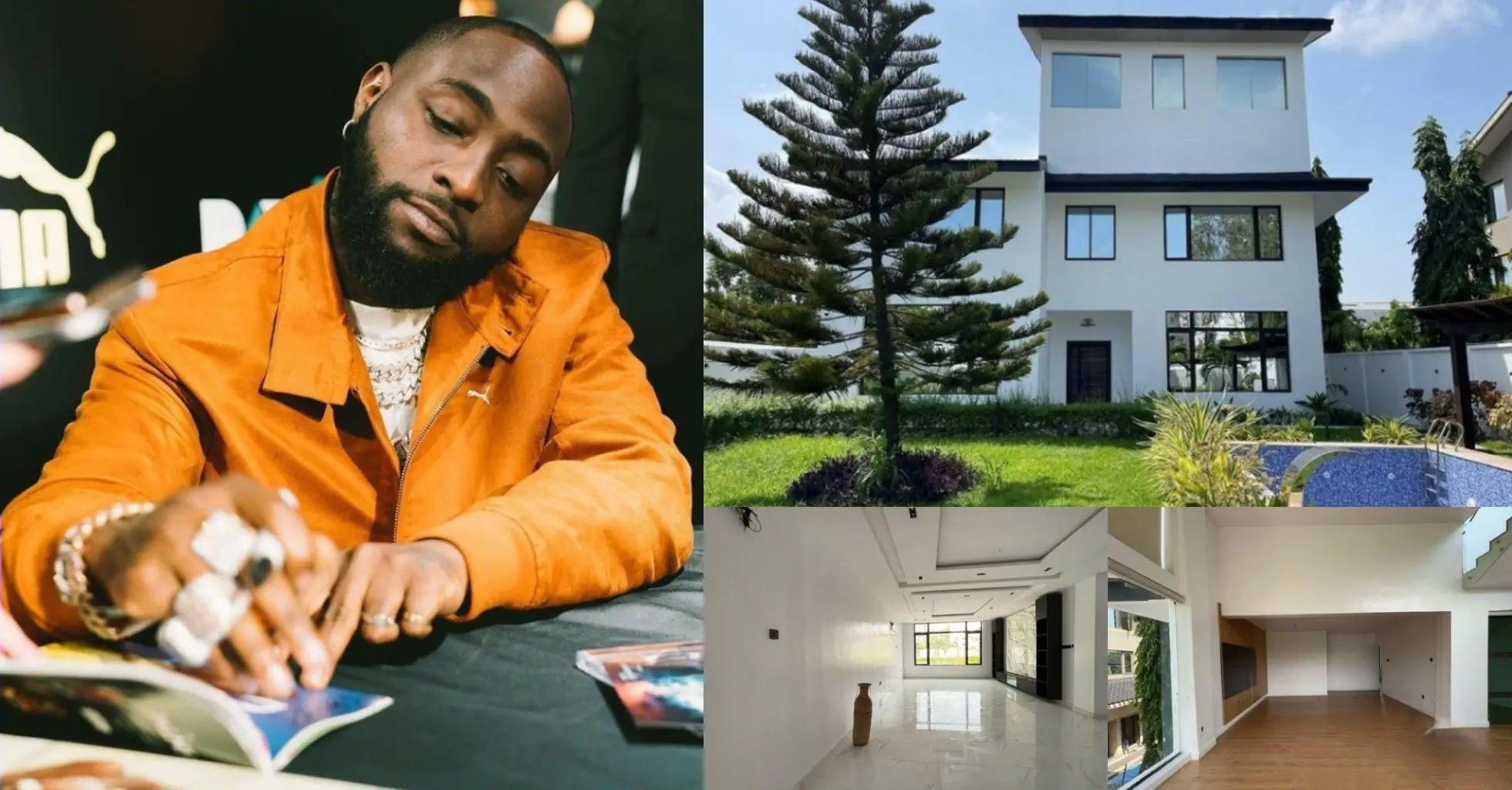 Davido reportedly moves out of his Banana Island mansion, property put up for rent