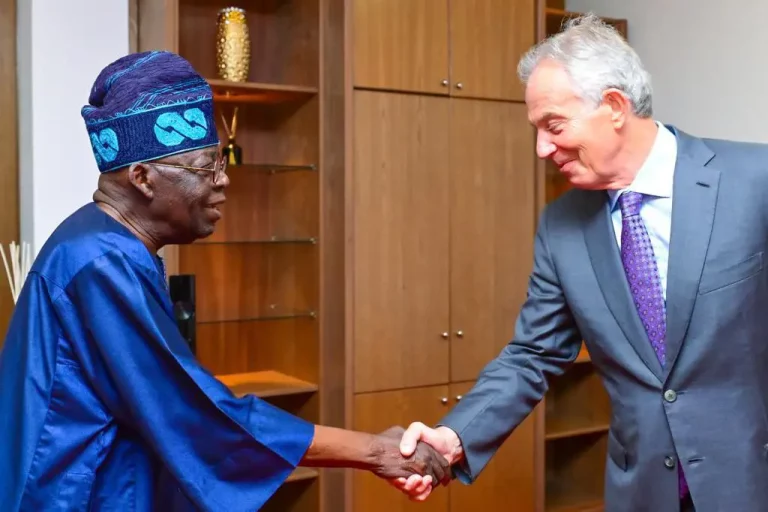 Tinubu receives ex-UK Prime Minister, Tony Blair ahead of inauguration