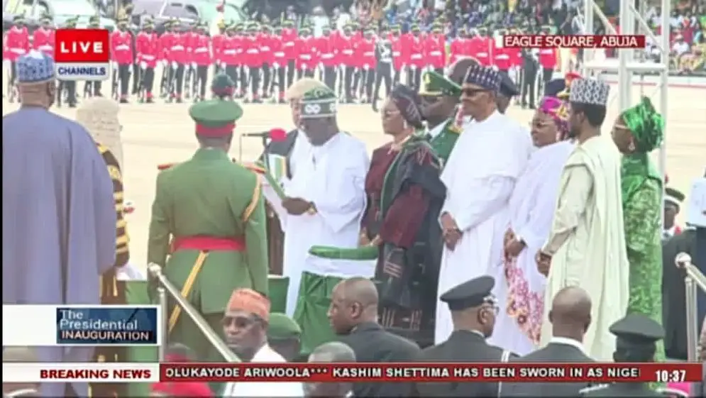 BREAKING: Tinubu sworn-in as Nigeria’s President