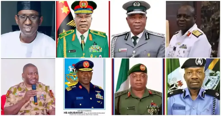 FULL LIST: President Tinubu Appoints New Service Chiefs, Names Ribadu NSA