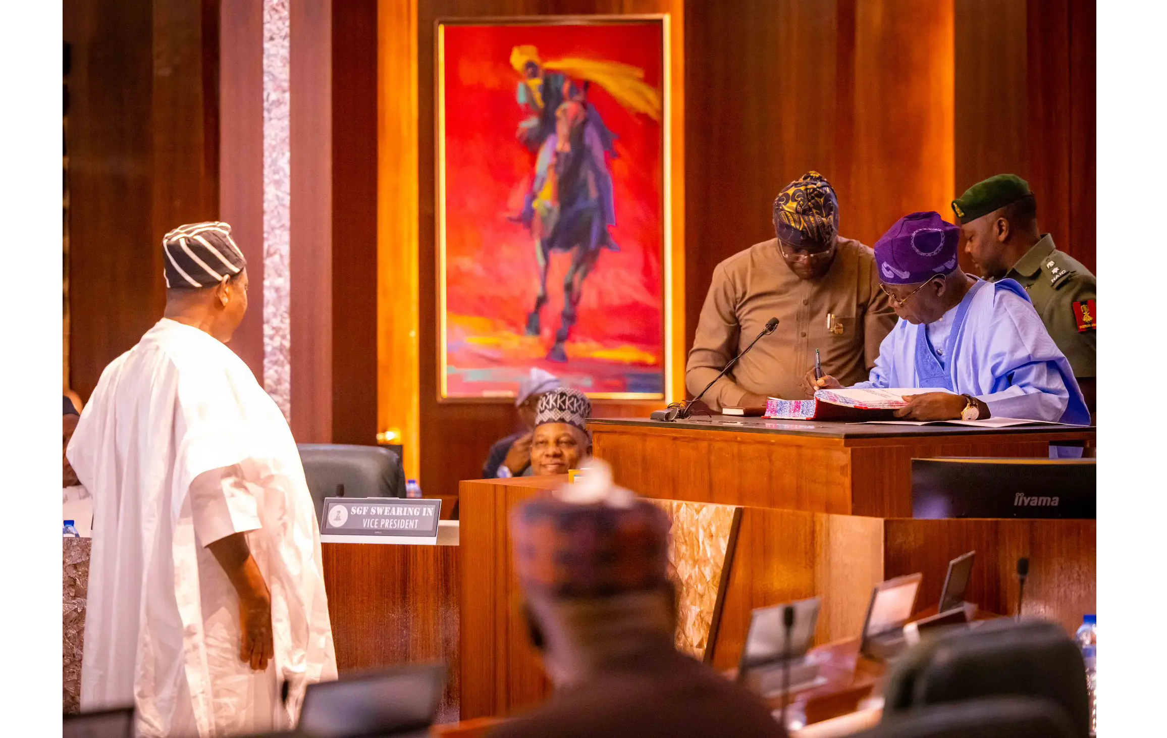 Tinubu swears in Akume as SGF