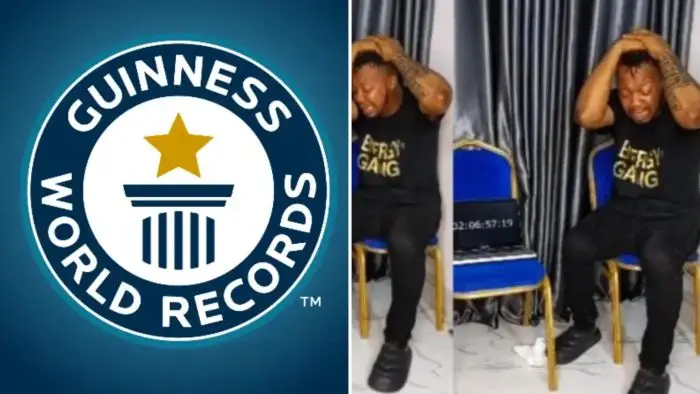 Non-Stop-Cry: Nigerian Man ‘Goes Blind’ While Trying To Break Guinness World Records