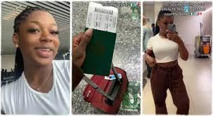 Lady Packs Her Things In UK, Returns To Nigeria One Year After Relocating With Family: "Cancel My Visa"