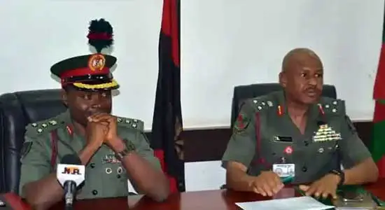 Nigerian Army GOC asks disloyal soldiers to leave; calls for total loyalty to Pres. Tinubu