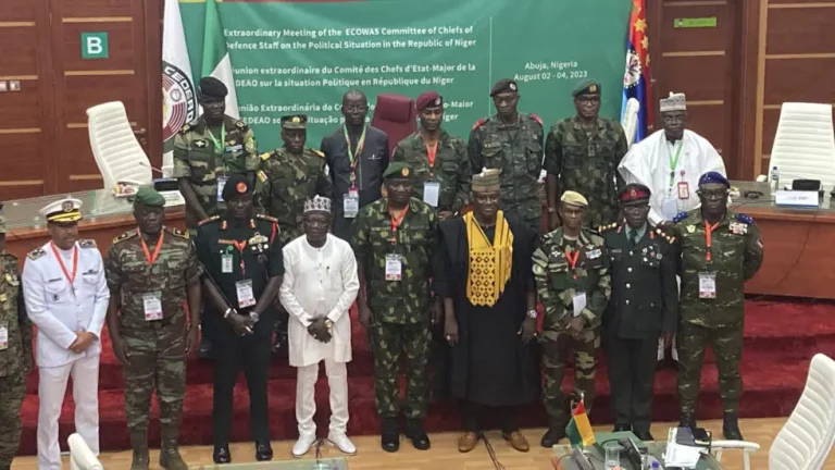 Details Of ECOWAS Military Chiefs’ Meeting On Niger Coup