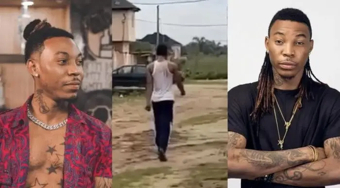 VIDEO: Solidstar's brother cries out, shares disturbing videos of singer walking on the road