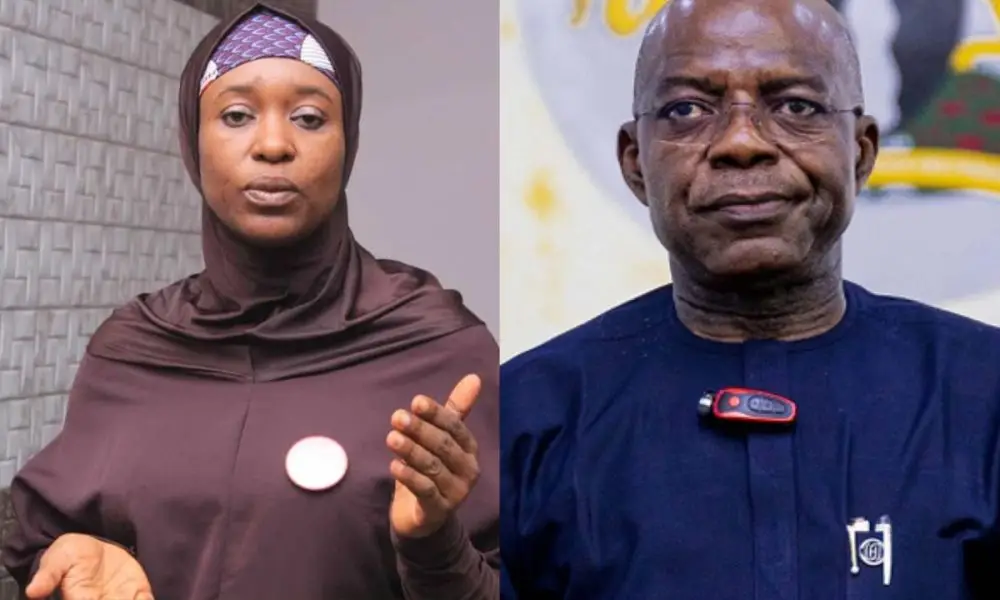 Aisha Yesufu reacts as Governor Otti spends N927m on food, others