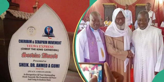 Church honours Sheikh Gumi for promoting peace in Kaduna