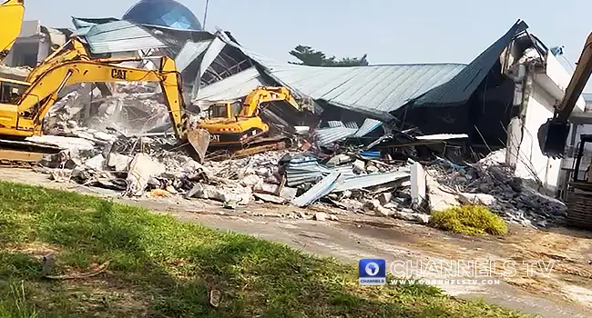 Rivers House of Assembly Complex Demolished