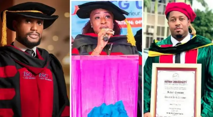 Fake Certificates: 10 Nigeria entertainers who bagged degrees from Togo, Benin Republic varsities