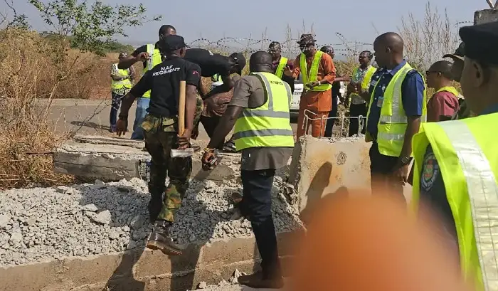 Panic as thugs allegedly aided by police pull down Enugu airport fence