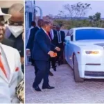 Bishop Oyedepo’s majestic arrival in Rolls Royce at COZA church intrigues many online