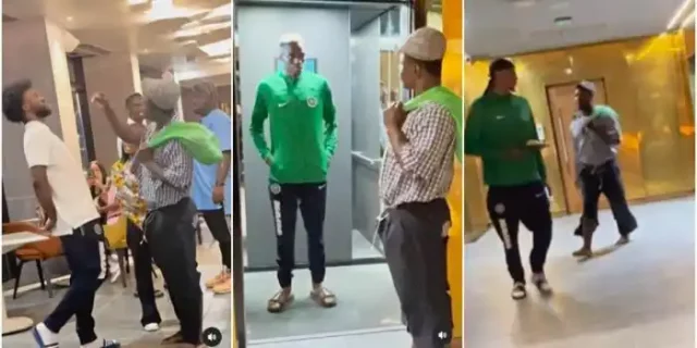 VIDEO: Content creator pranks Super Eagles' stars, Osimhen’s reactions gets people talking