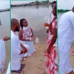 Nigerians react as couple holds traditional wedding by riverside