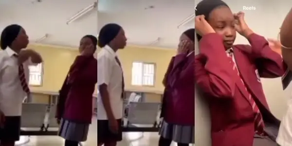 VIDEO: Drama In Abuja British School As Angry Parent Slaps Student Who Bullied Colleague