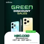 Buy Infinix HOT 40 or HOT 40 Pro, enjoy N20,000 Discount