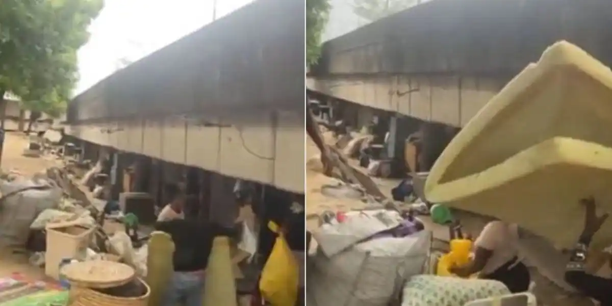 86 Rooms Where Tenants Paid N250k Yearly Discovered Under Lagos Bridge [VIDEO]