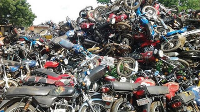 Two Motorcyclists killed, 200 bikes seized in Lagos police station attack